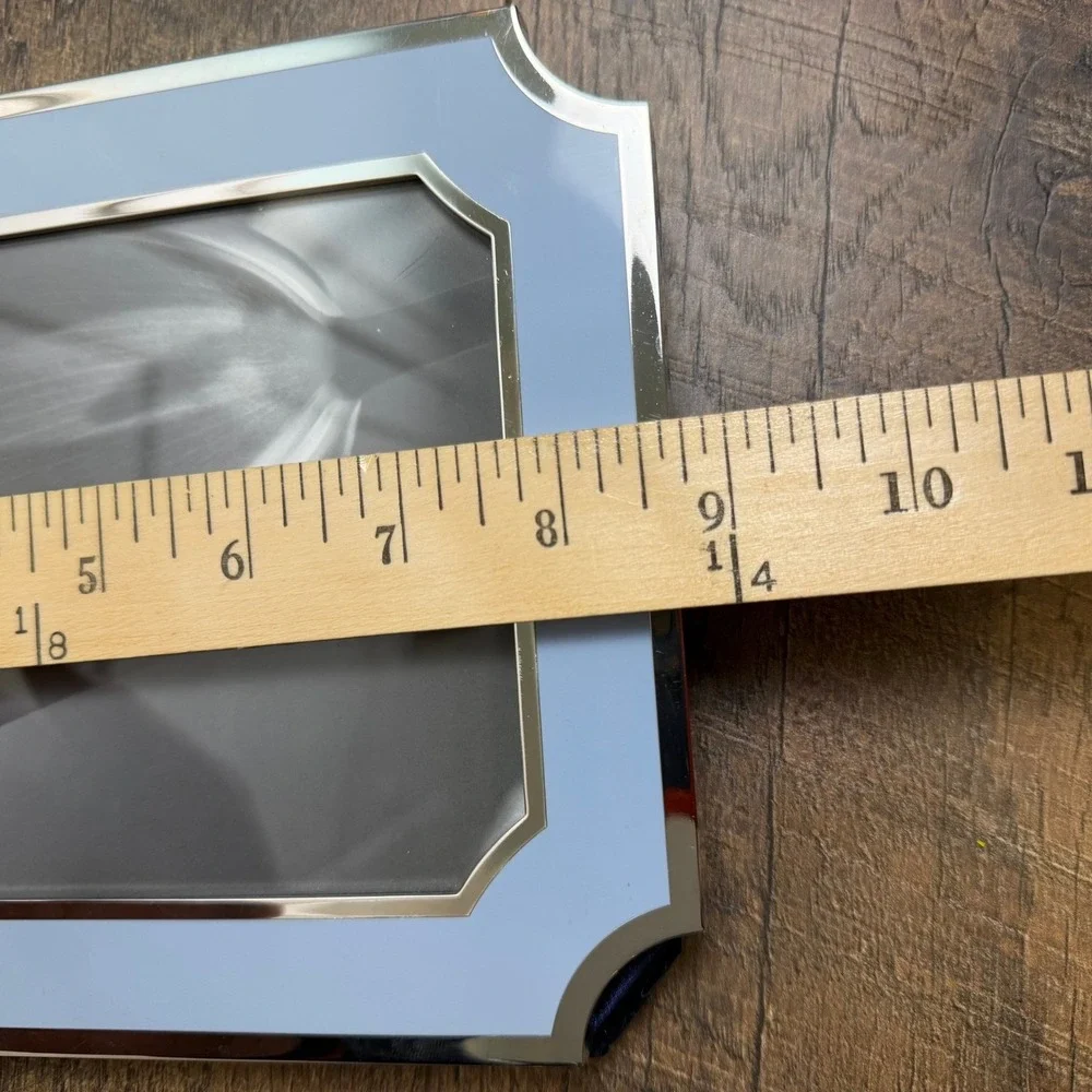 Martha Stewart Picture Frame 4x6 Light Blue‎ Silver